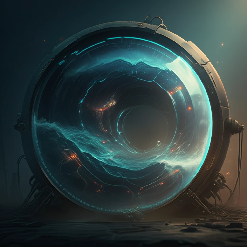 Chaotic surface waves in a tank, symbolizing complex fluid dynamics.