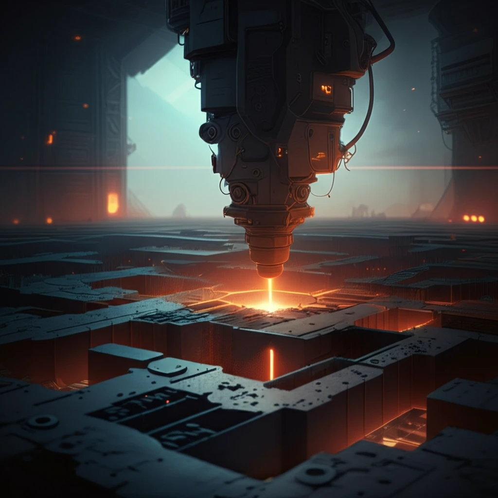CO2 laser cutting through metal matrix composite