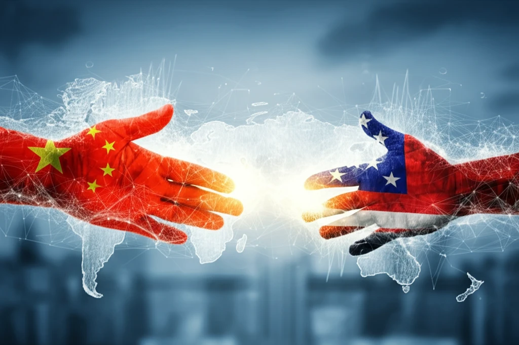 Hands across the divide: A visual representation of Sino-foreign strategic alliance.