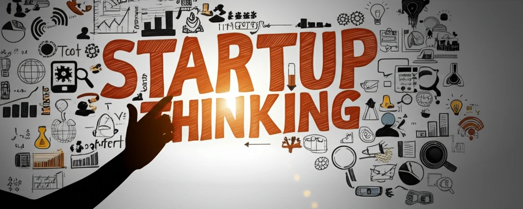 Abstract illustration representing design thinking and entrepreneurial opportunities.