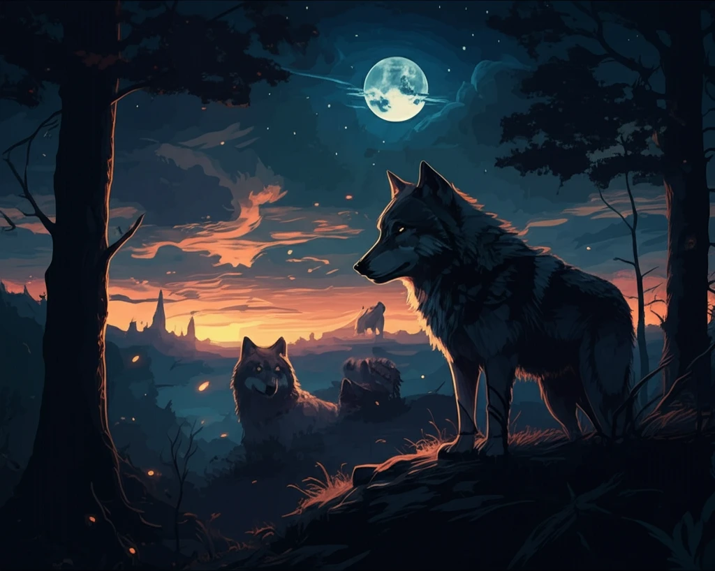 Wolf Pack at Twilight