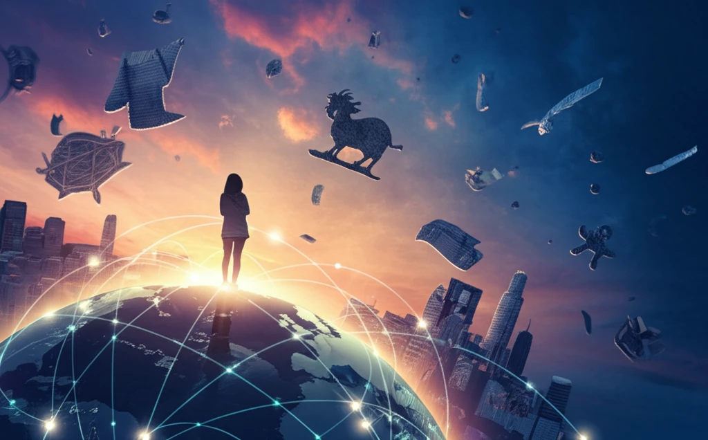 Global Talent Networks: Interconnected world with diverse cultures.