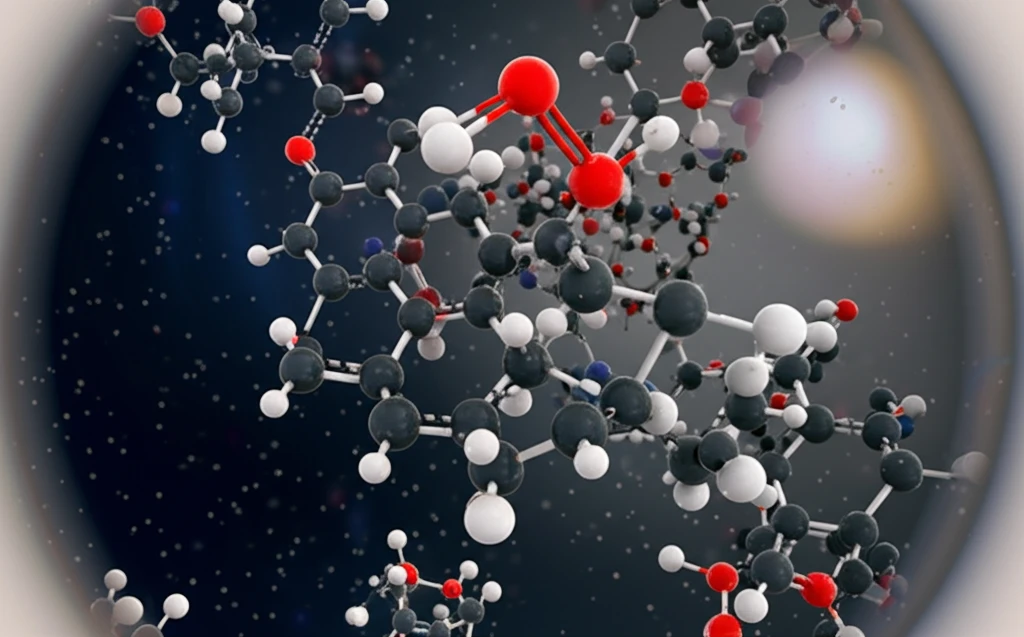Microscopic view of mefenamic acid crystal structures in ethyl acetate