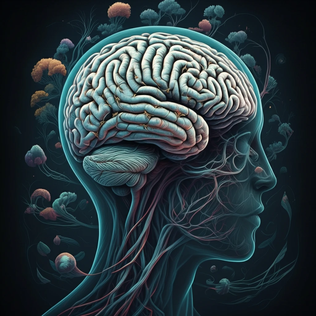 Surreal digital illustration of a brain with metaphorical bridges.