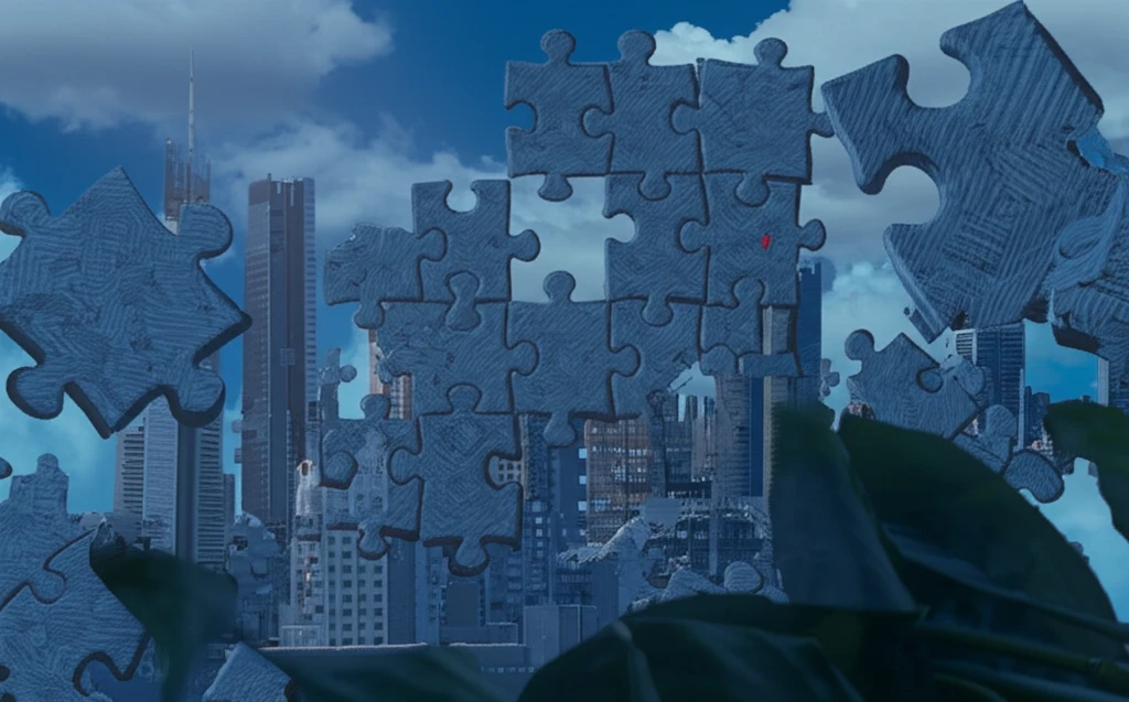 Conceptual image representing the challenges of understanding policy impacts through fragmented data.