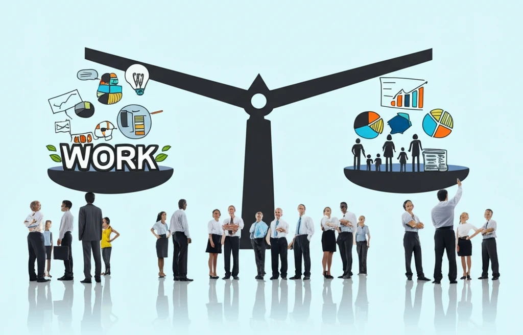Balanced work-life policies support diverse employees.