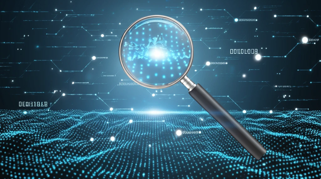 Interconnected data points forming a network.