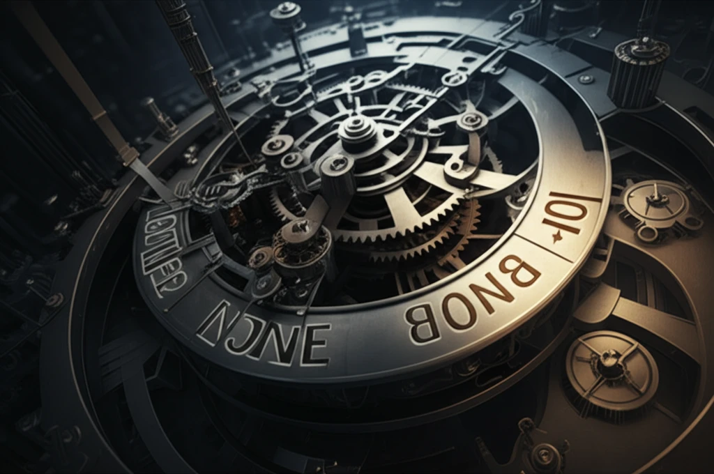 Clockwork mechanism representing mechanism design principles.