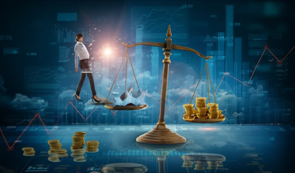 Balancing financial information and wealth.