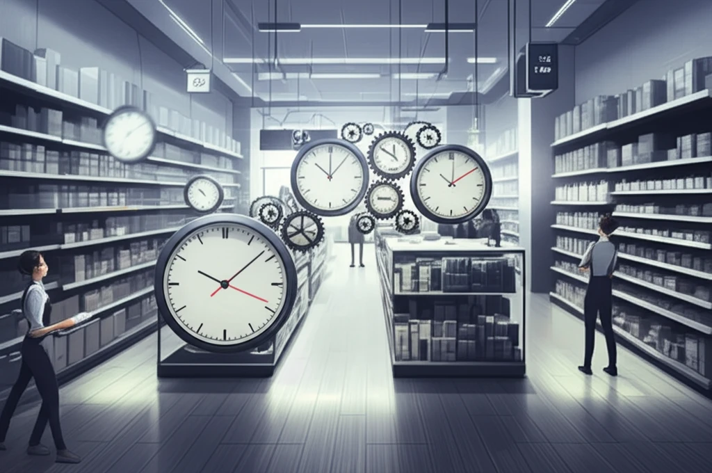 Optimized retail environment with efficient time management.