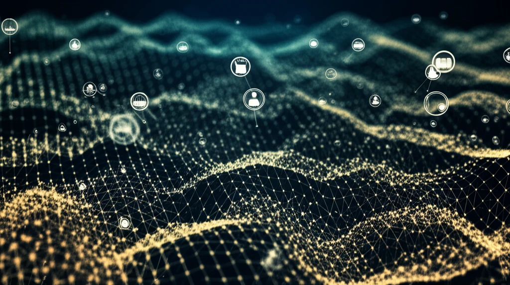 Interconnected network symbolizing economic collaboration.