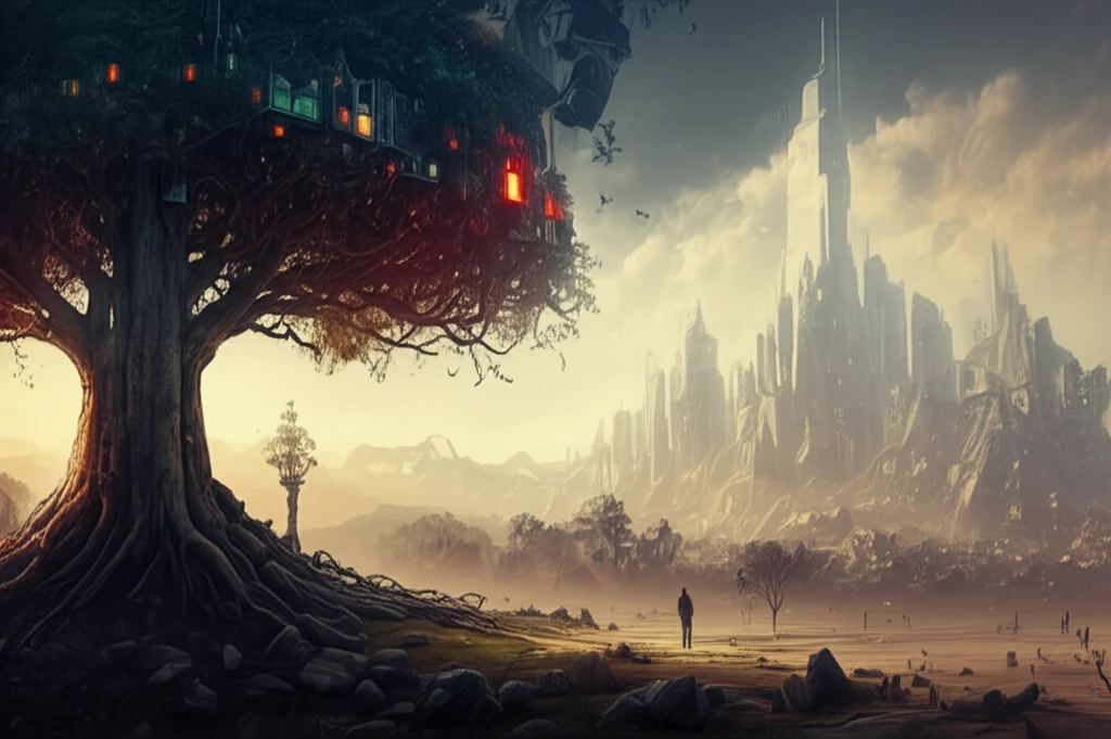 Data transforming into a flourishing tree