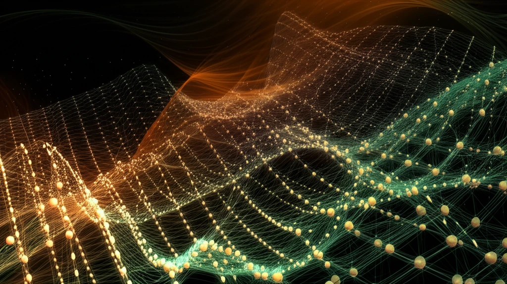 Abstract representation of a social network with interconnected nodes and glowing pathways, symbolizing information flow and influence.