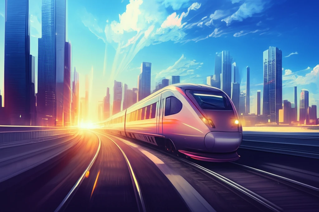 High-speed train symbolizing fast BLP estimations