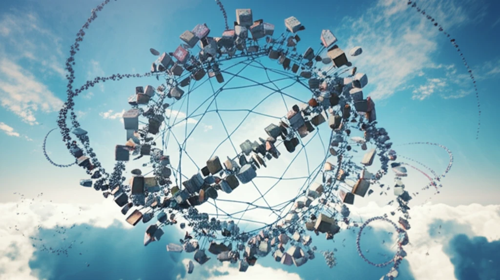 Interconnected cycles symbolizing balanced resource allocation.