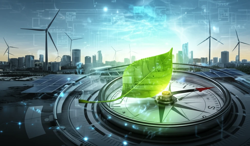 Ethical compass guiding sustainable innovation