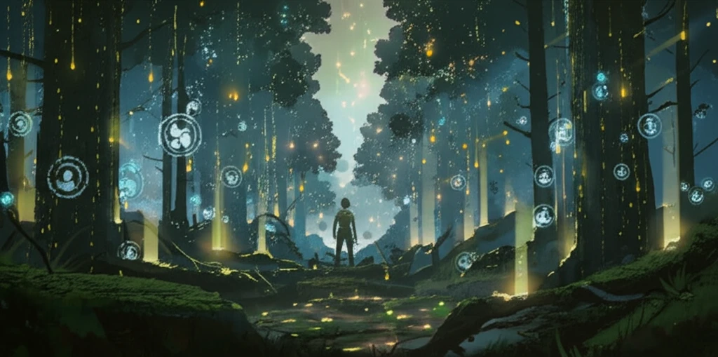 Data-driven forest of economic insights.