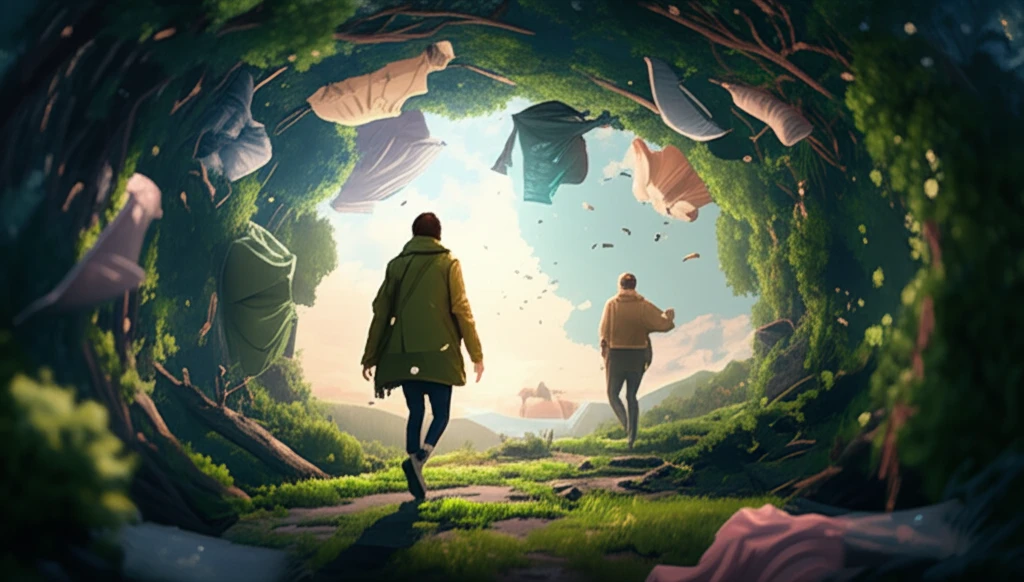 Sustainable Fashion: Clothing Transforming into Trees