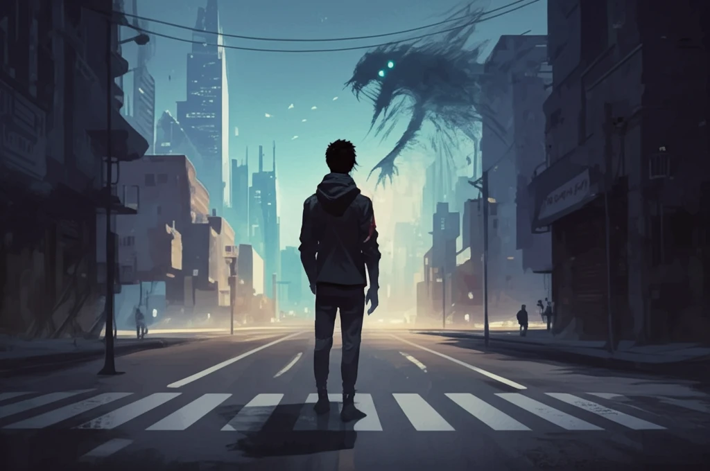 A man at a crossroads in Mexico, symbolizing the impact of drug use on career paths.