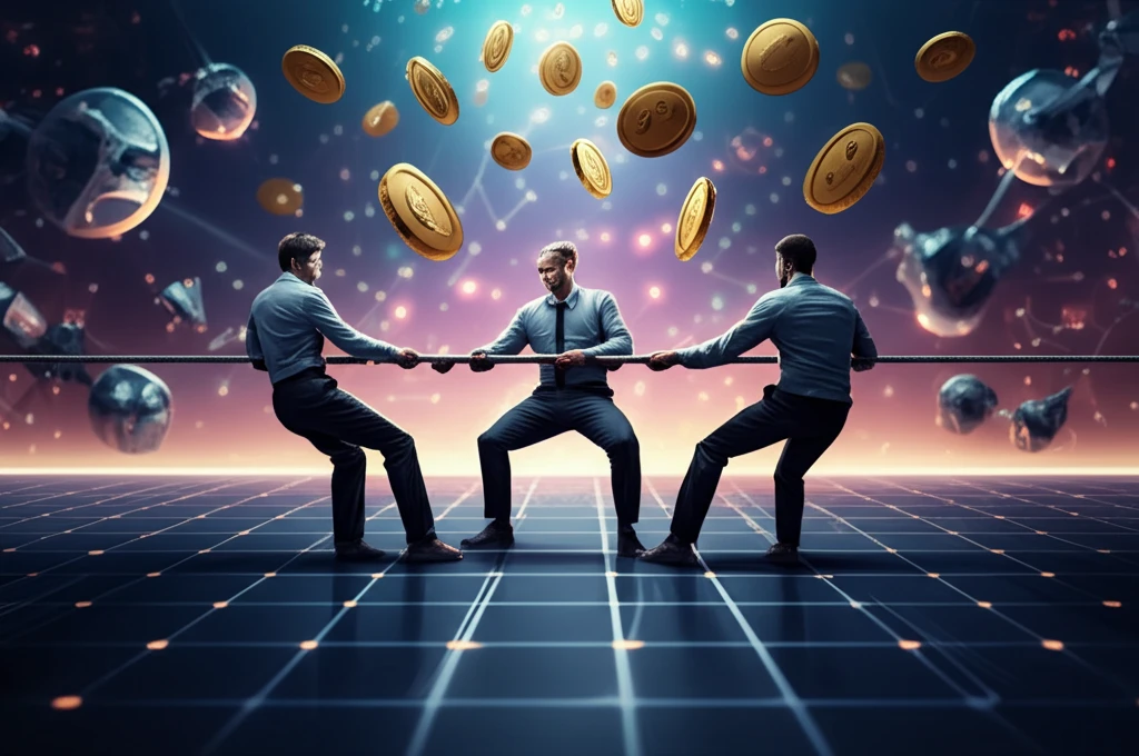 Blockchain staking trilemma balancing security, user growth, and token value.