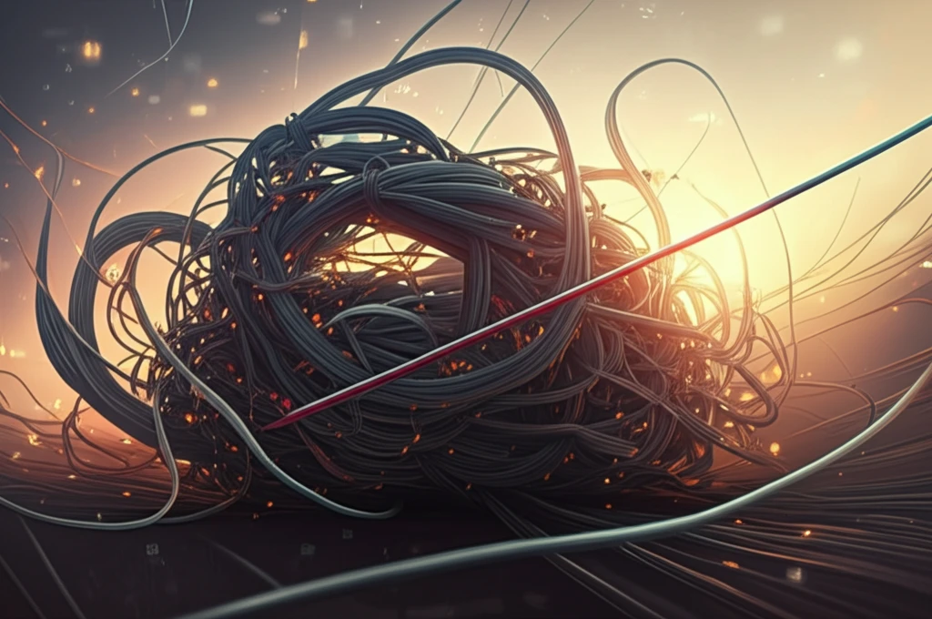 Tangled economic data threads leading to accurate analysis.