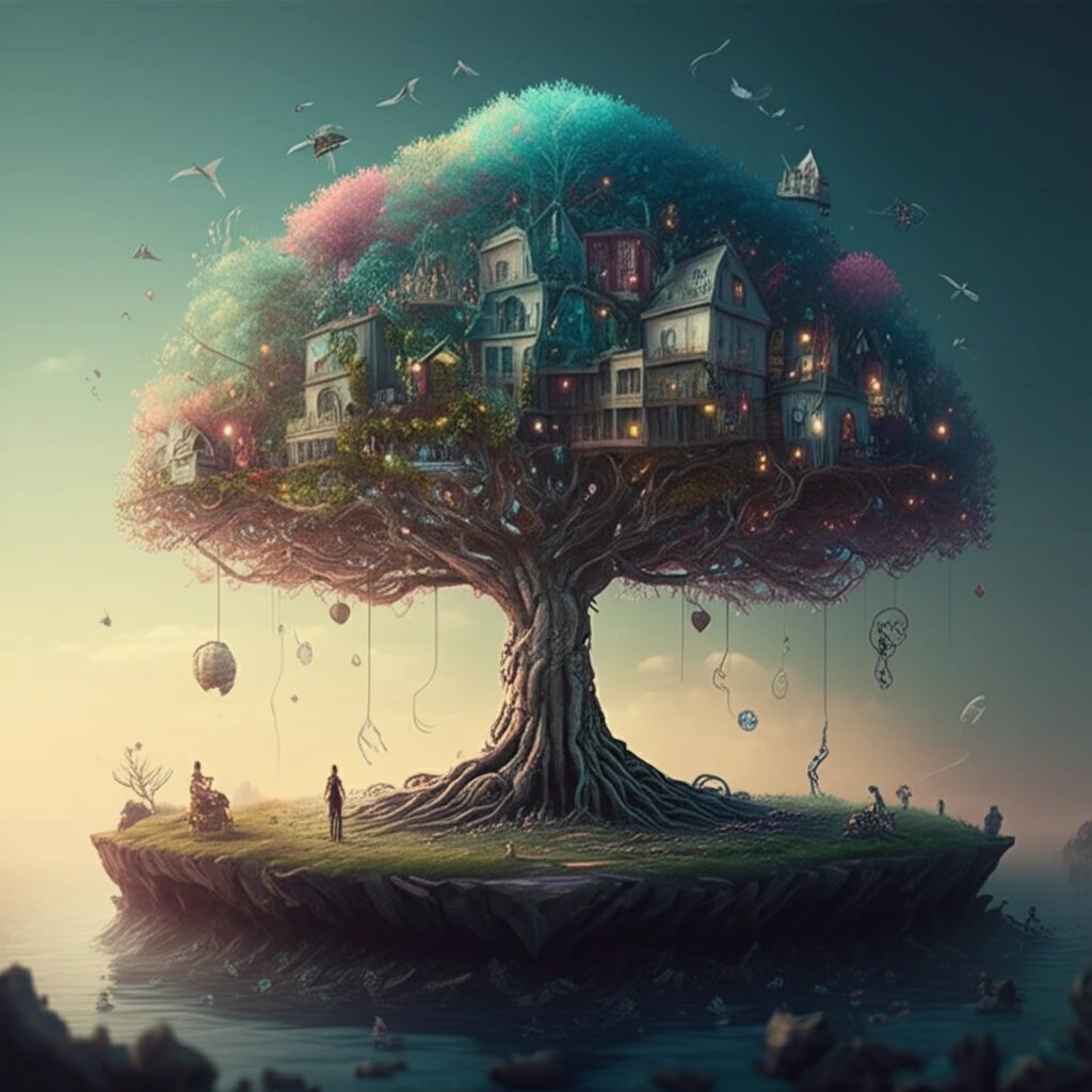 Policy tree illustration symbolizing data-driven decision-making.