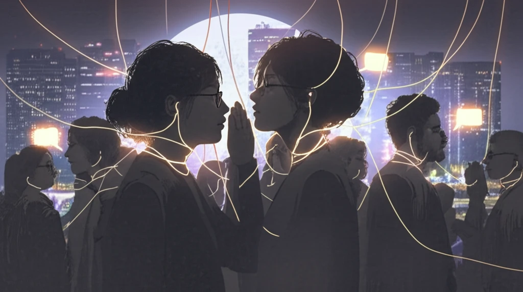 Diverse community sharing glowing word of mouth recommendations