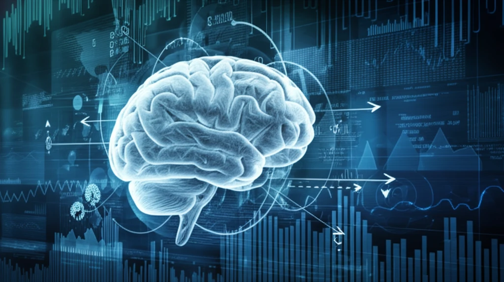 Brain interconnected nodes showing causality.