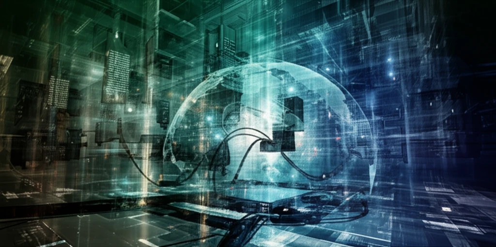 Futuristic cityscape powered by accessible computing