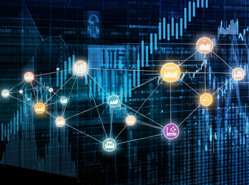 Abstract illustration of interconnected economic nodes highlighting co-movements.