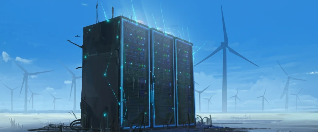 Sustainable Data: Wind Turbines Powering Digital Infrastructure