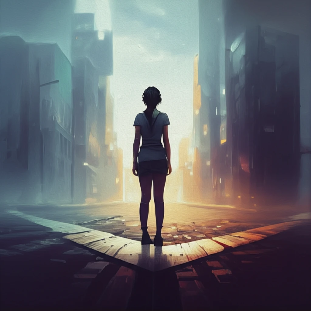 A surreal illustration depicting the choice between immediate reward and uncertain future.