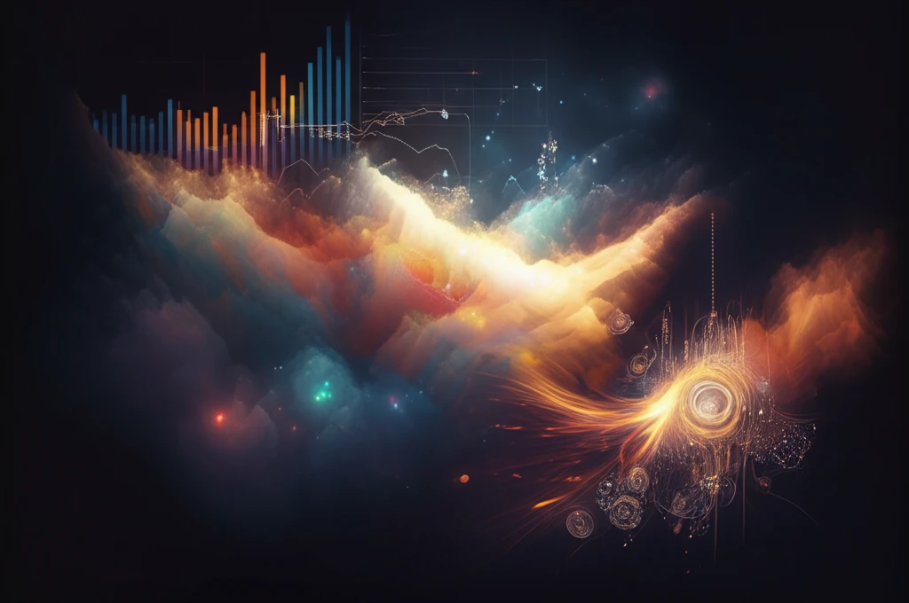 Data transforming into actionable art with machine learning.