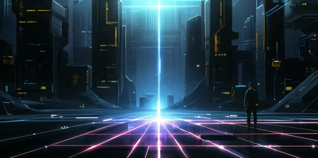 Geometric landscape illustrating AI learning equilibrium