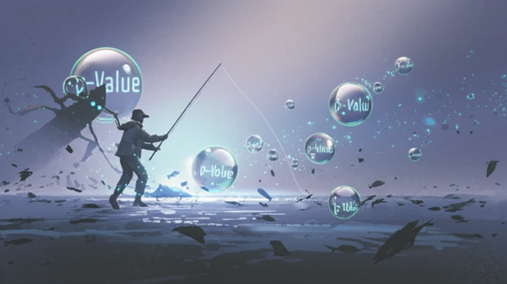 Surreal illustration symbolizing P-Hacking