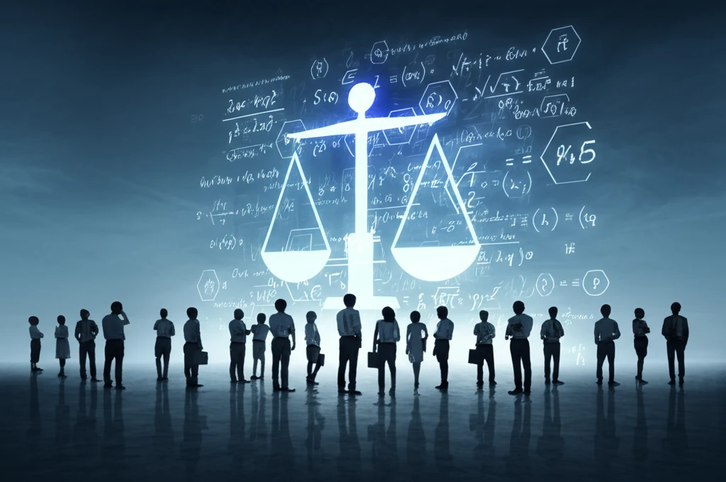 A surreal illustration of polynomial voting, symbolizing fair and balanced decision-making.