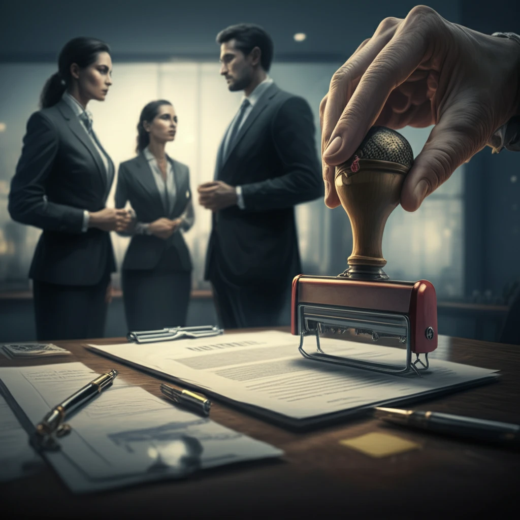 Veto Stamp on a Business Deal