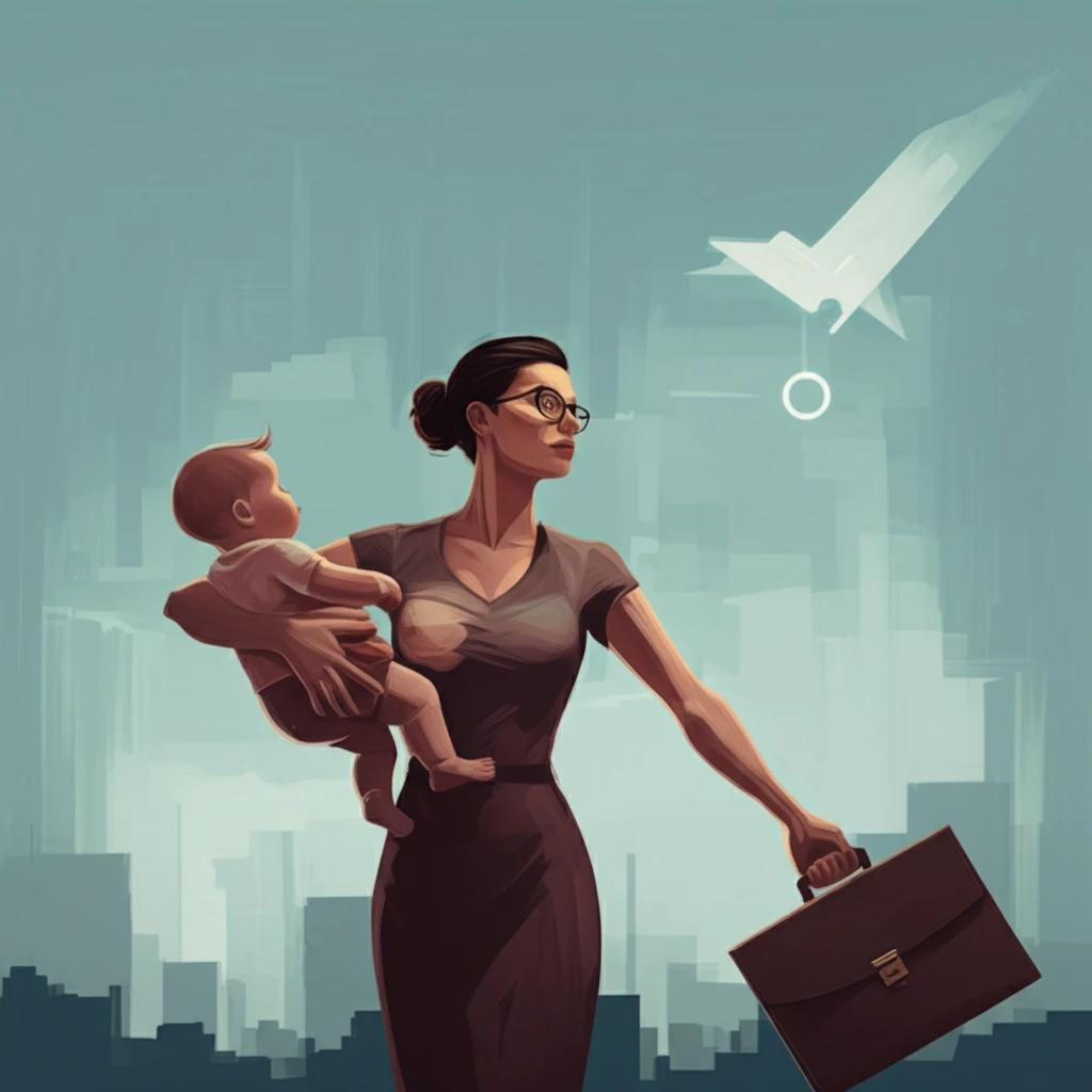A working mother balances career and breastfeeding.