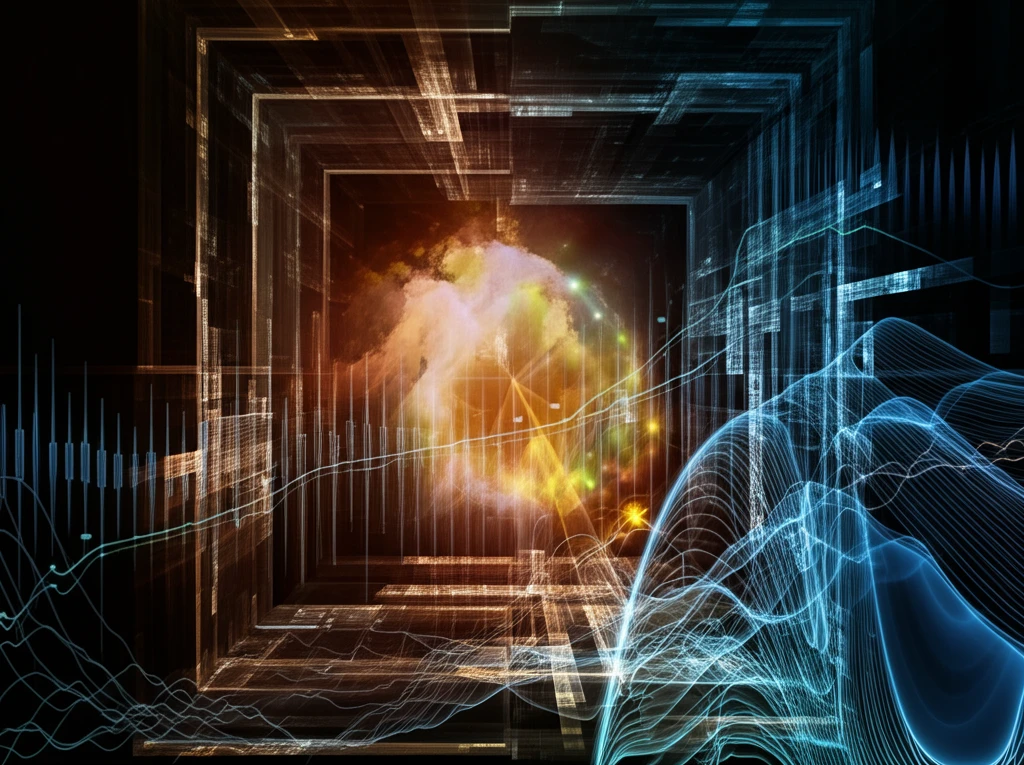 Economic data flowing through a filter.