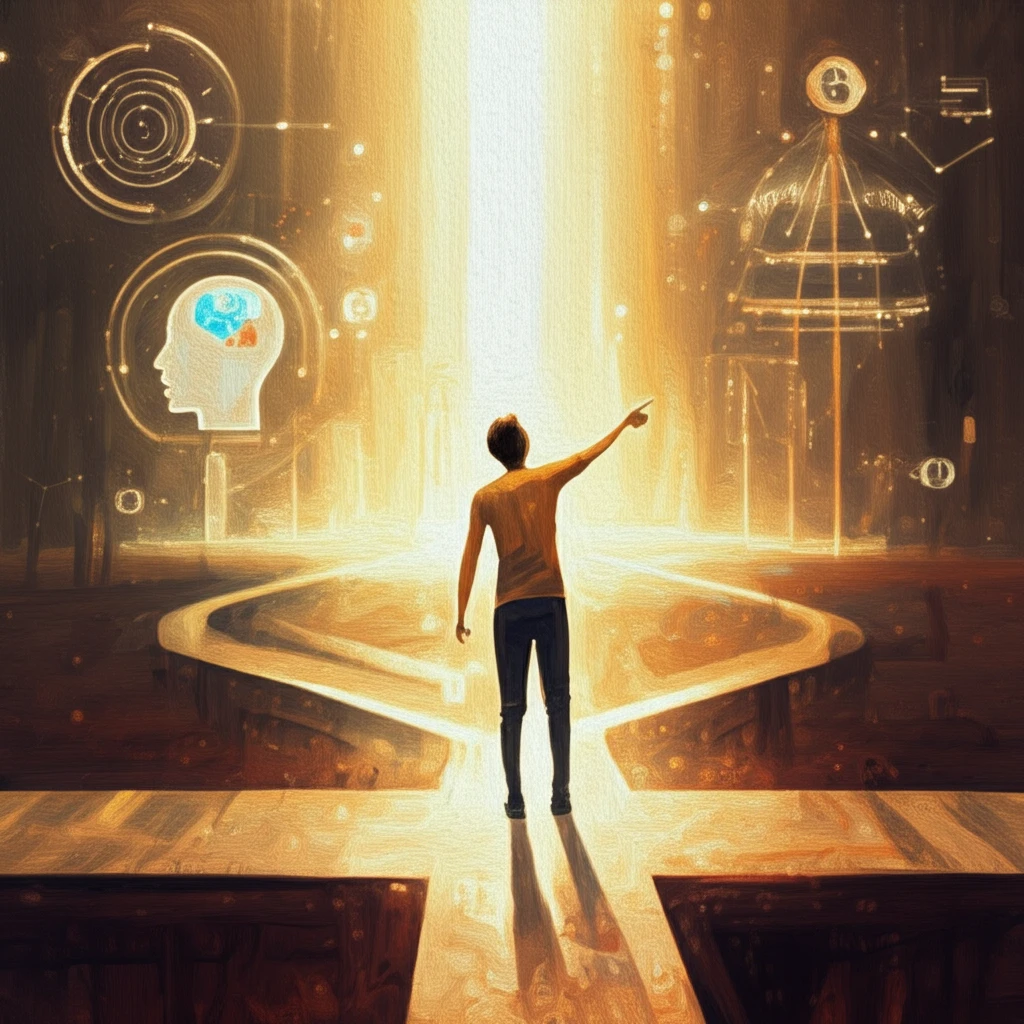 Person at a crossroads making informed decisions about treatment options.