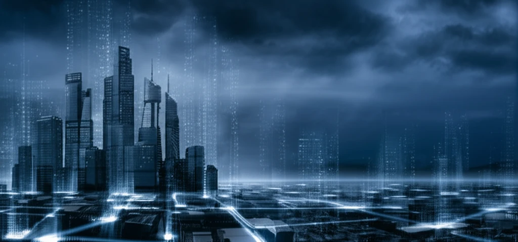 Interconnected cityscapes symbolize regional economies and knowledge spillovers.