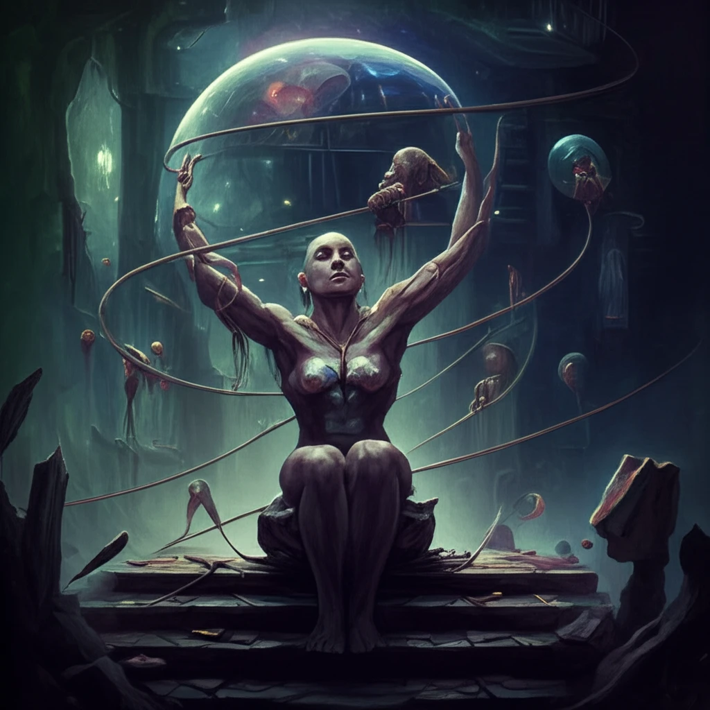 Interconnected timelines with figures making choices, symbolizing panel data analysis.