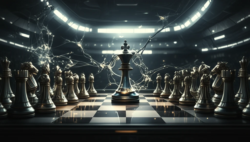 AI analyzing chess game