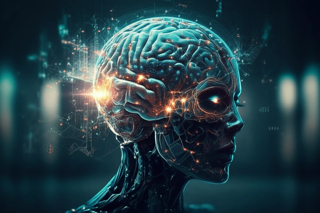 AI brain constructing a contract with hidden agendas.