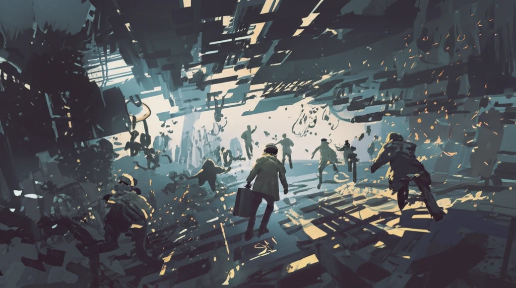 Dynamic market landscape illustrating client flow between firms.