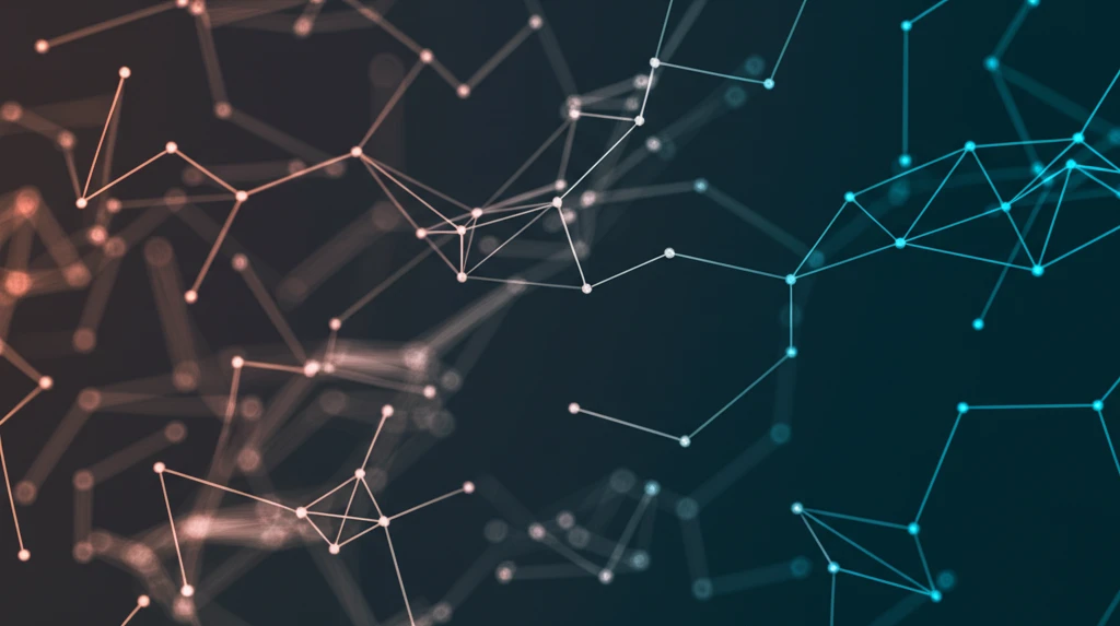 Interconnected nodes with diminishing glow symbolizing submodular functions.