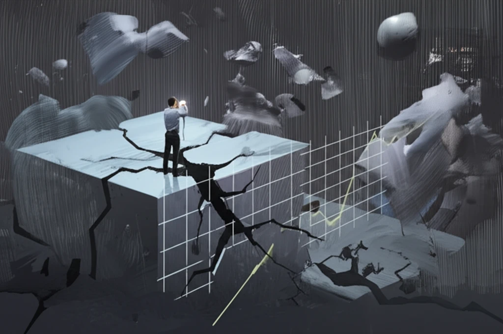 Abstract illustration of building on data.