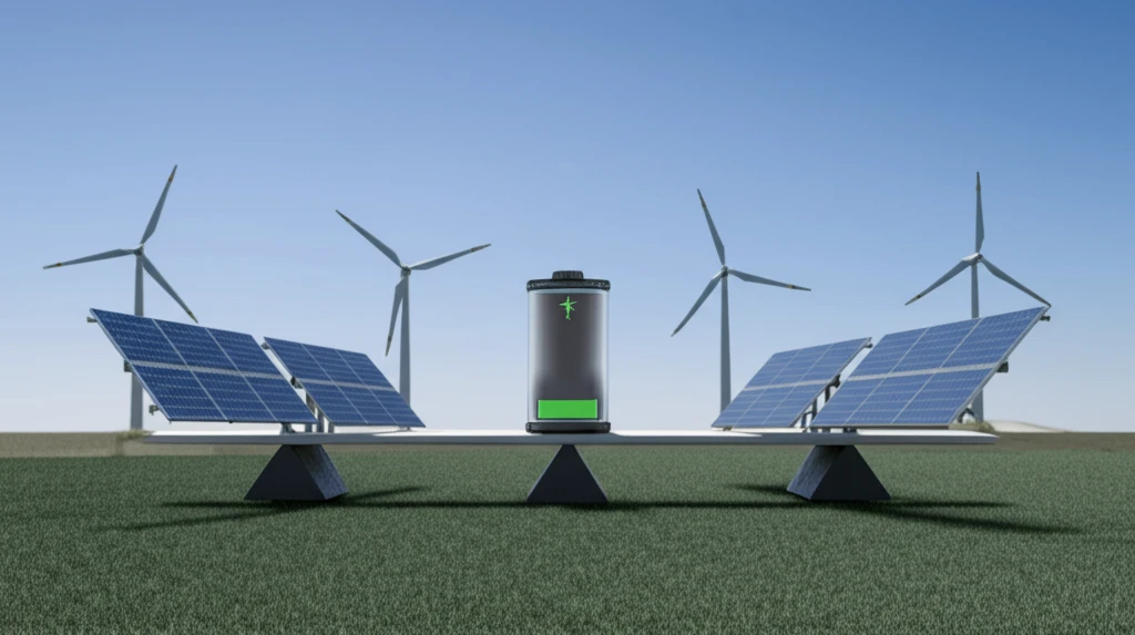 Energy storage balancing renewable energy sources.