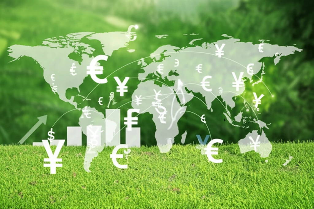Economic policies transforming the world into a green landscape.