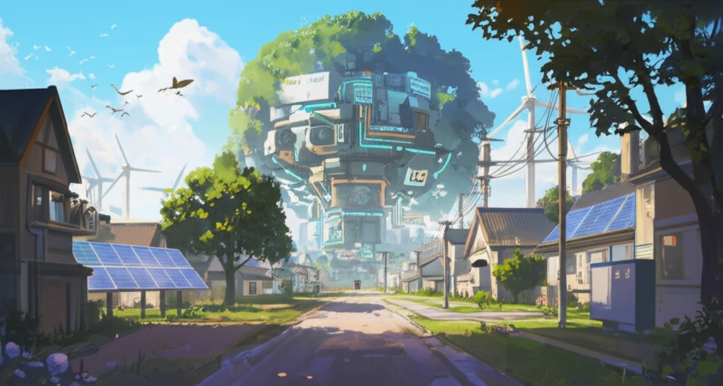 A futuristic German village powered by renewable energy.